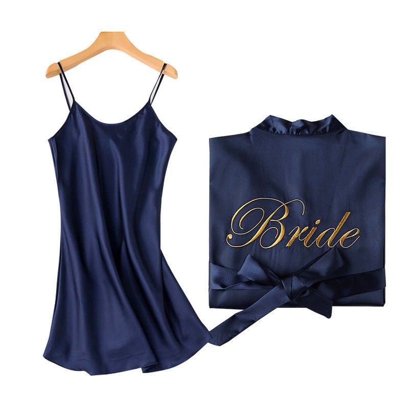 Bridal Bridesmaid Embroidered Sleepgown