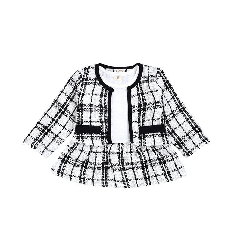 Long-sleeved Dresses Two-piece Baby
