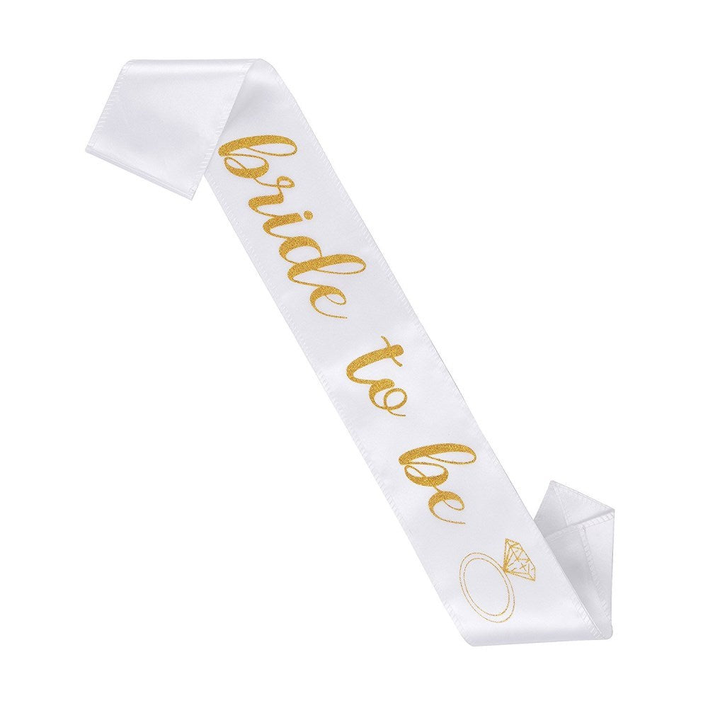 Bachelor Party - Team Bride Black Printed - Gold Shoulder Strap