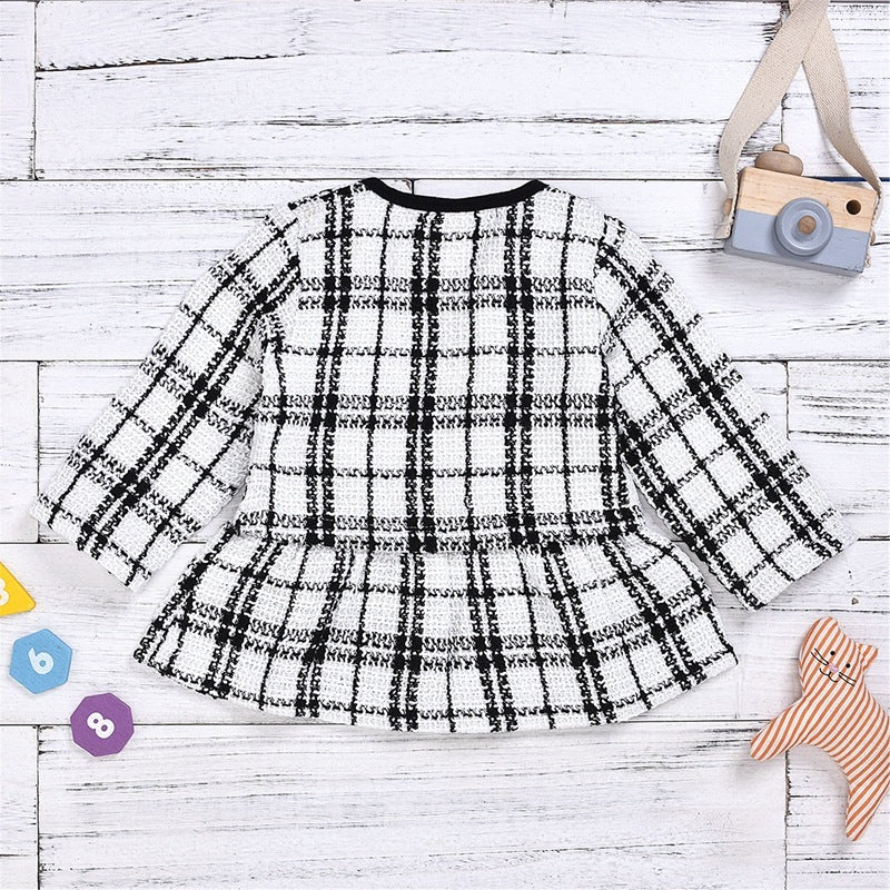Long-sleeved Dresses Two-piece Baby