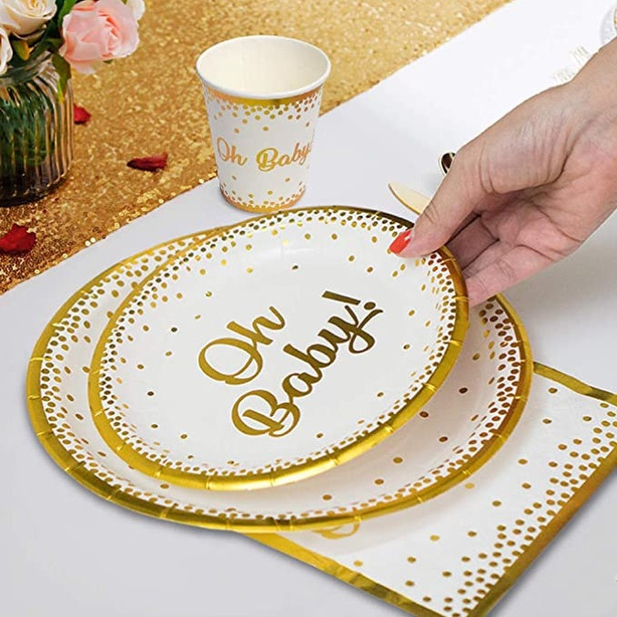 Oh Baby Theme - paper plate&cup