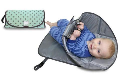 Portable Diaper Changing Pad Clutch for Baby