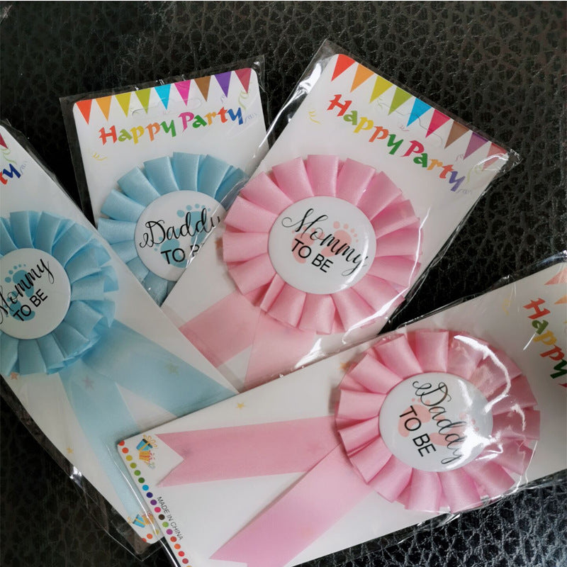 New baby welcome party shoulder strap badge