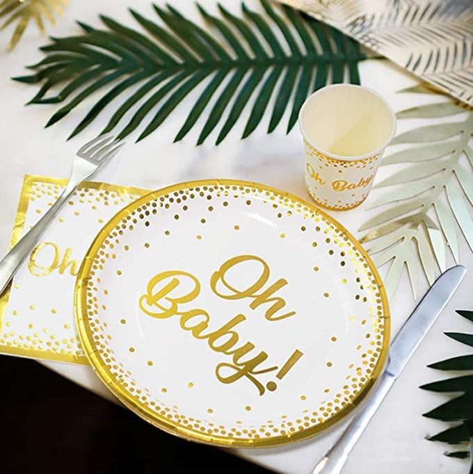 Oh Baby Theme - paper plate&cup