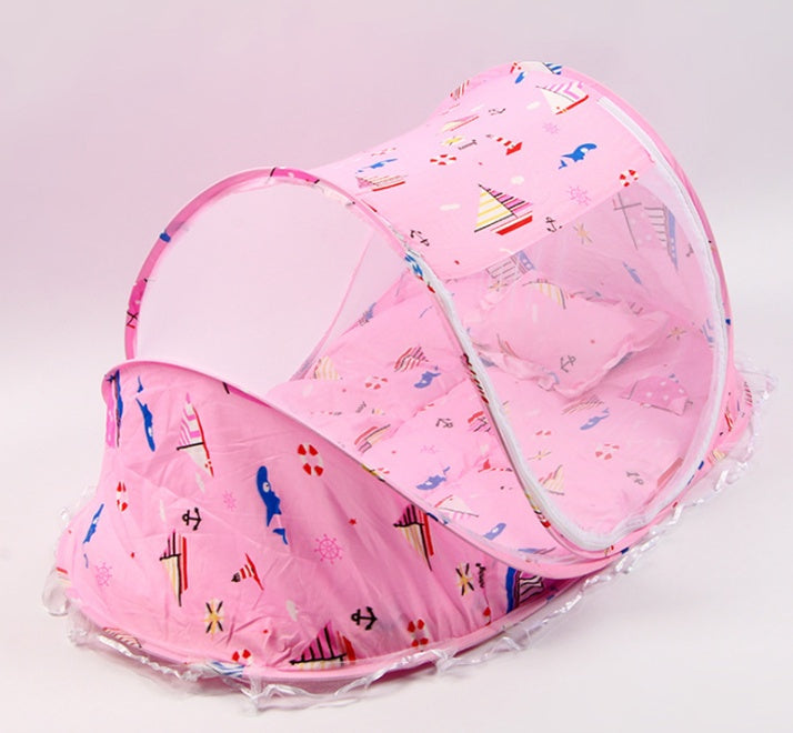 Foldable Baby Bed Net With Pillow Net - Set
