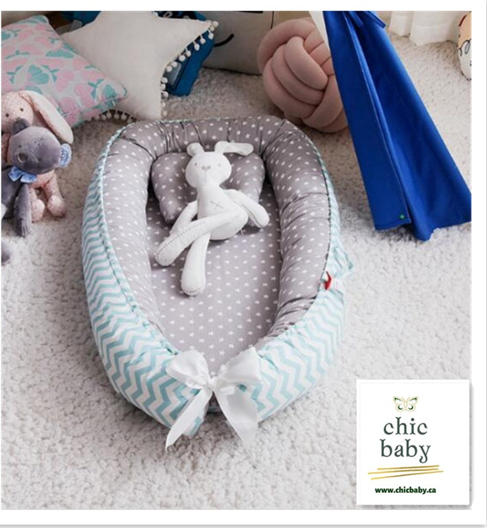 Baby Removable And Washable Bed Crib - Portable Crib - Travel Bed - Cotton Cradle