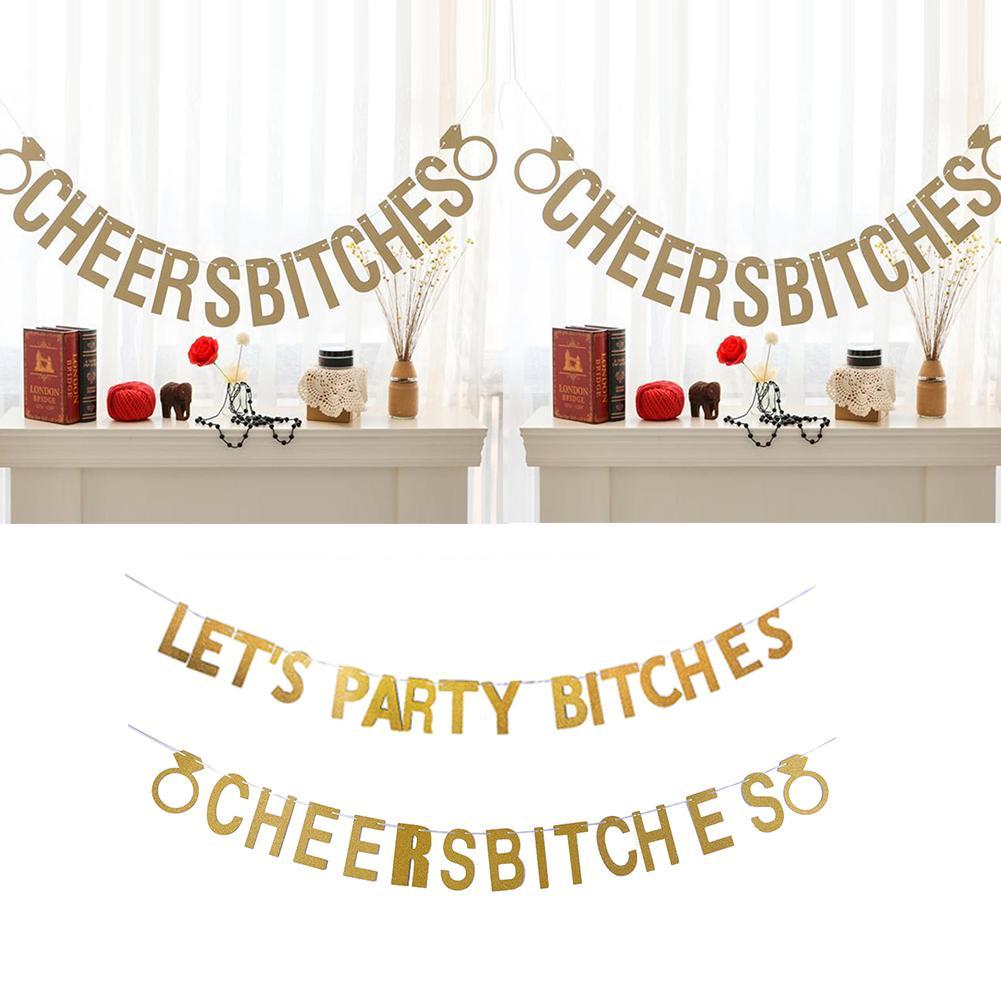 Letter Flag Bachelor Party Garland