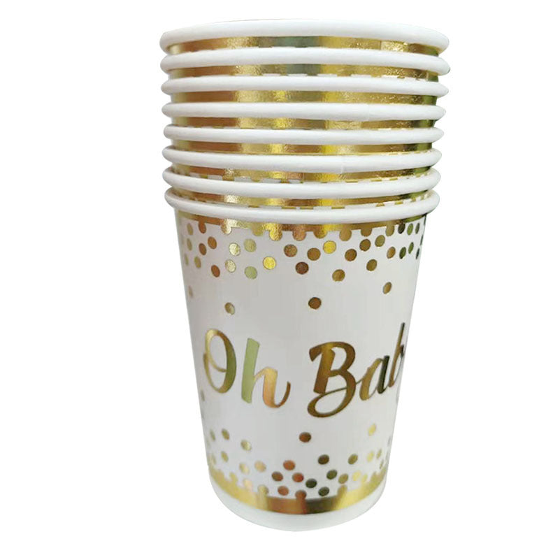 Oh Baby Theme - paper plate&cup