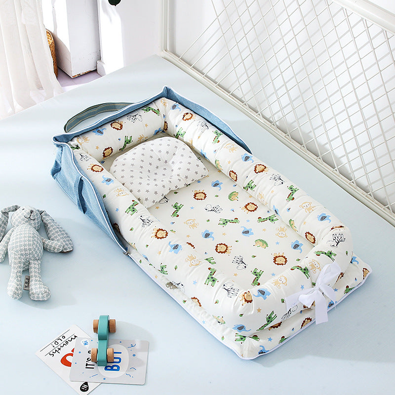 Baby Removable And Washable Bed Crib - Portable Crib - Travel Bed - Cotton Cradle