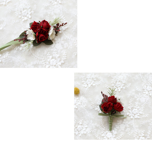 Groom And Groomsman Corsage