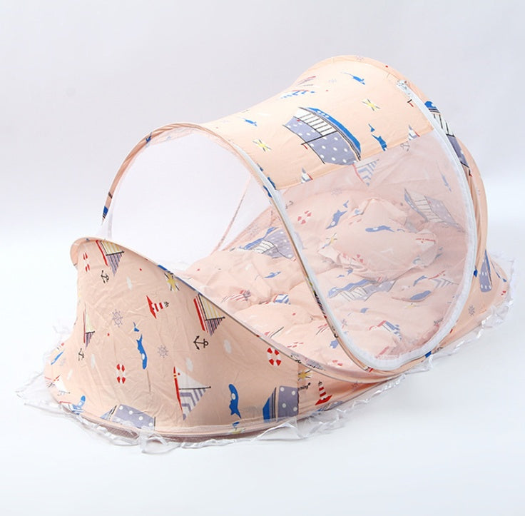 Foldable Baby Bed Net With Pillow Net - Set