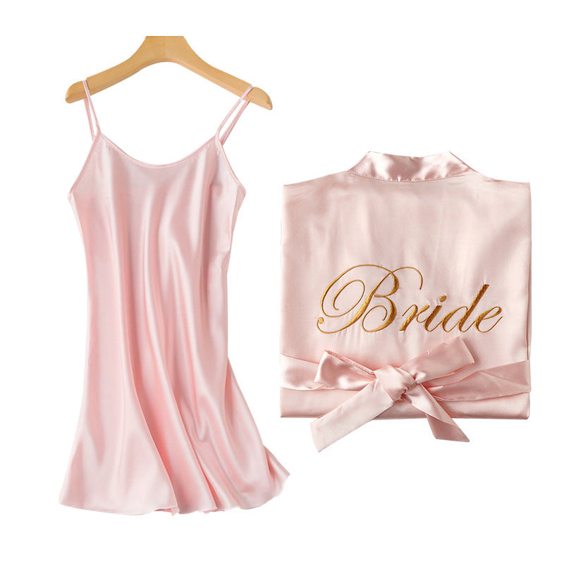 Bridal Bridesmaid Embroidered Sleepgown