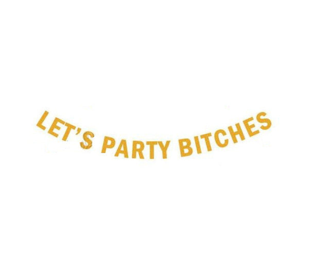 Bachelor Party Letters Garland Plate