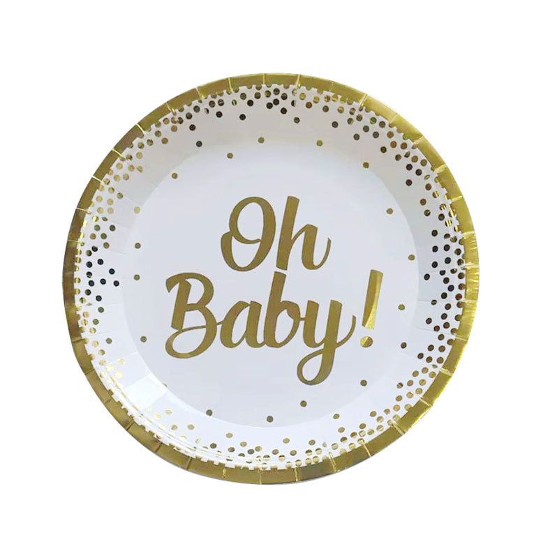 Oh Baby Theme - paper plate&cup