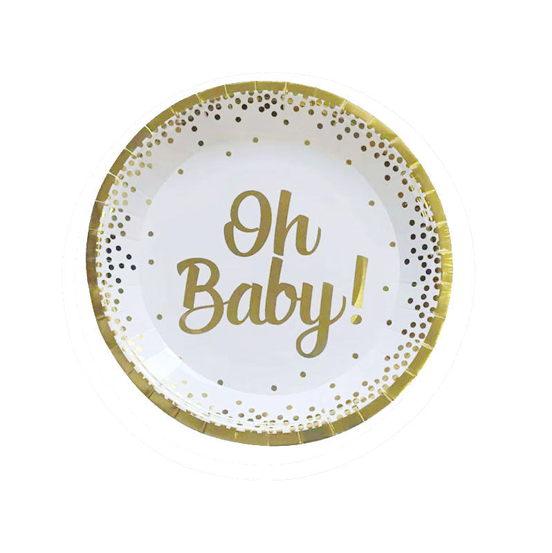 Oh Baby Theme - paper plate&cup
