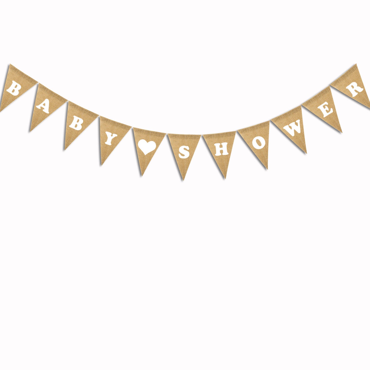 Baby shower Party decoration linen pennants