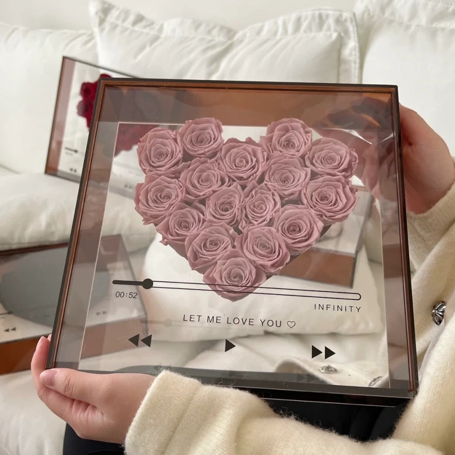 Transparent Acrylic Flower Box Eternal