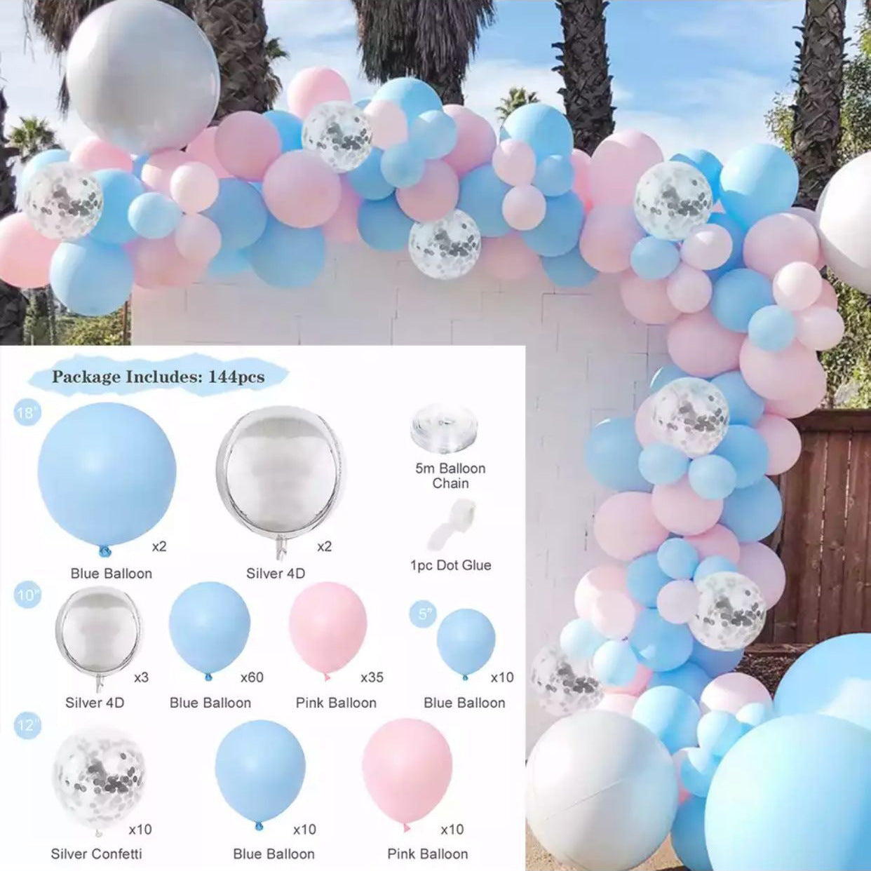 Macaron Balloon Garland Arch Baby shower Party Decoration