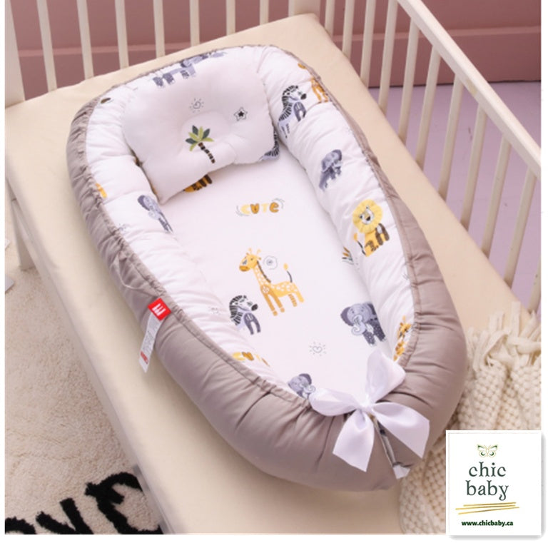 Baby Removable And Washable Bed Crib - Portable Crib - Travel Bed - Cotton Cradle