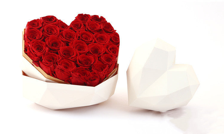 Gift Box With Flowers And Roses