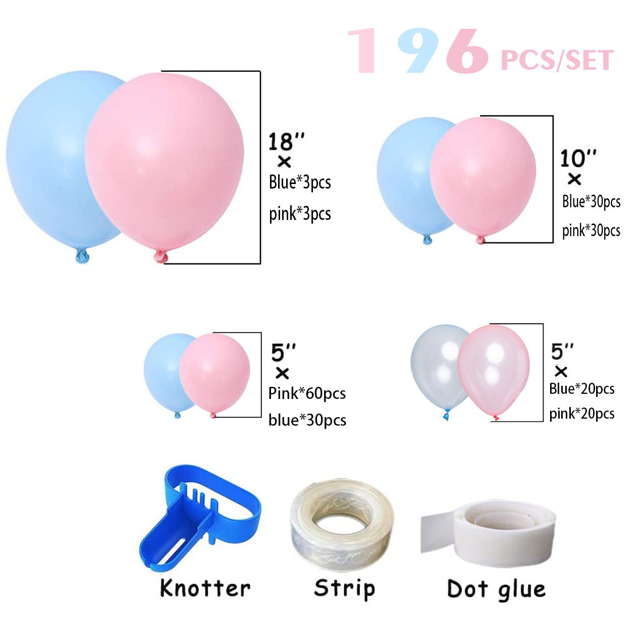 Gender Secret Boy Girl Balloon Arch Bridge Set Balloon Party Decorations