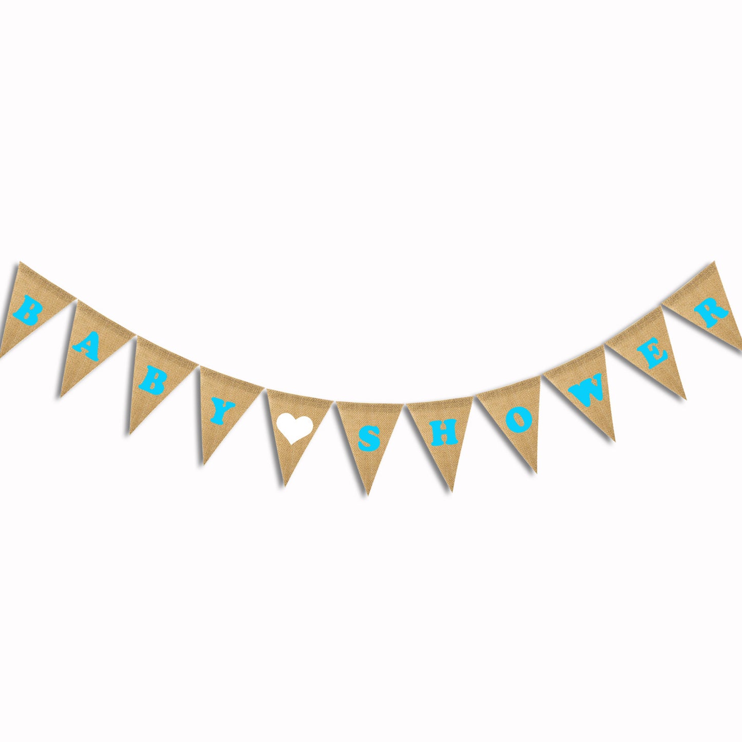Baby shower Party decoration linen pennants