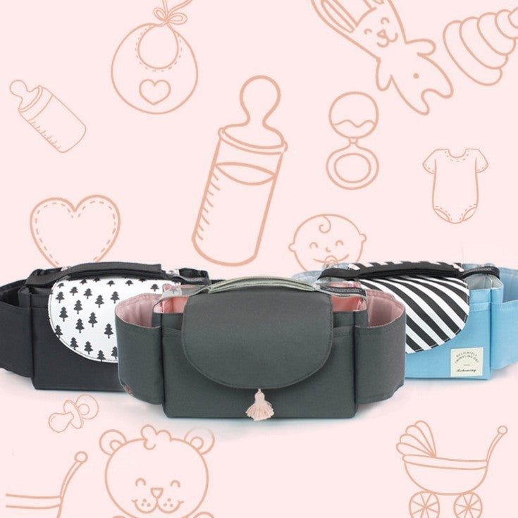 Multifunction Baby Stroller Bag Organizer Accessories Cup wheelchair bag