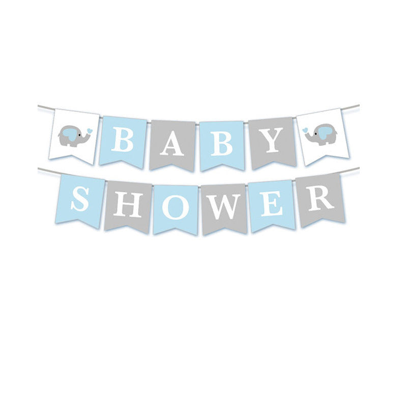 Baby Shower party pull flag
