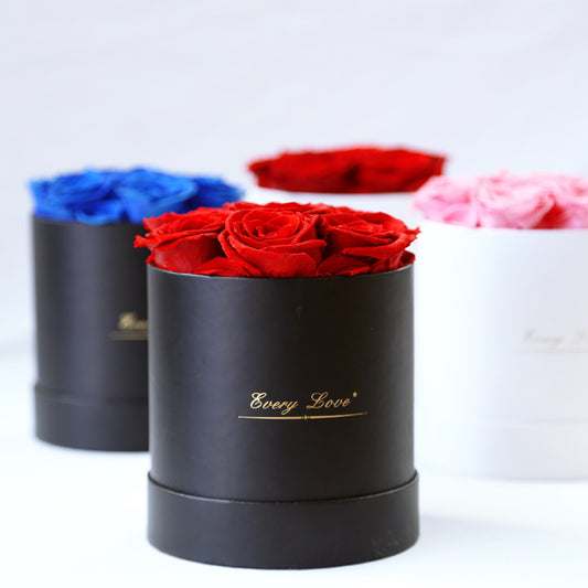 Eternal Life Flower Immortal Rose with Hug Bucket Romantic Gift