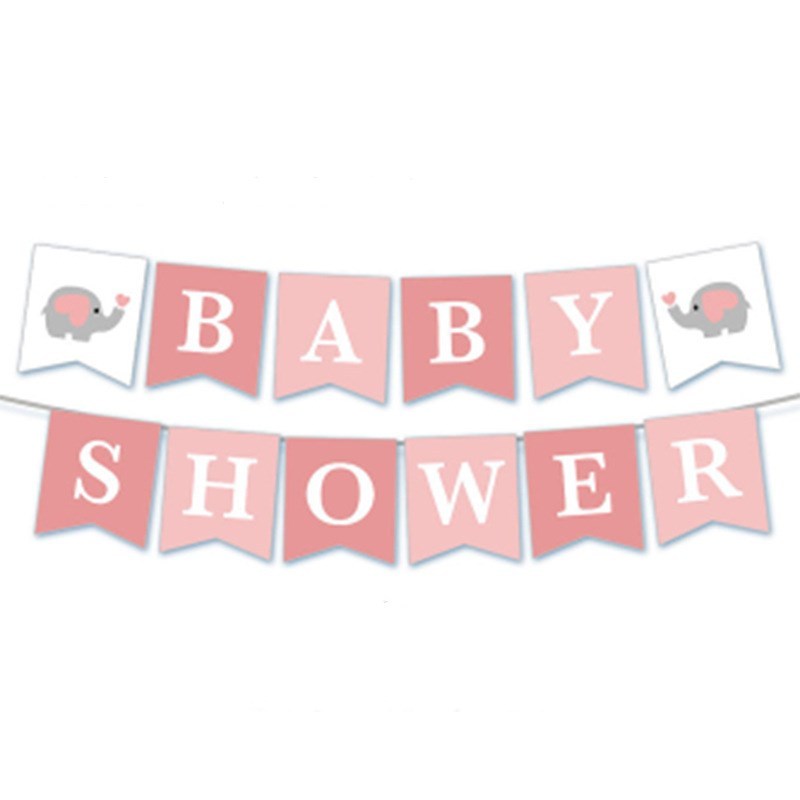 Baby Shower party pull flag