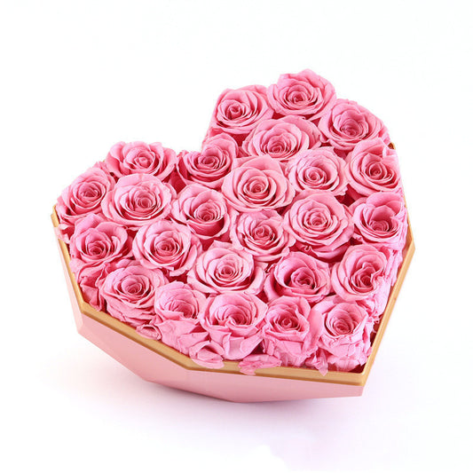 Gift Box With Flowers And Roses