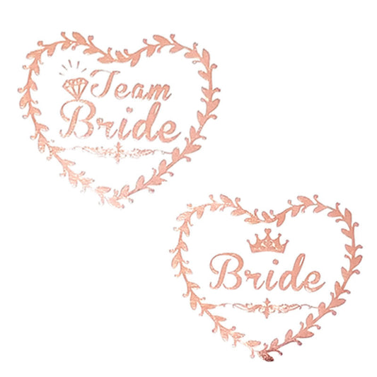 20pcs Team Bride Temporary Tattoos Stickers - Bride To Be Hen Bachelorette Party