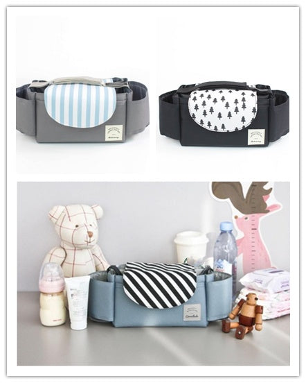 Multifunction Baby Stroller Bag Organizer Accessories Cup wheelchair bag