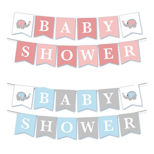 Baby Shower party pull flag