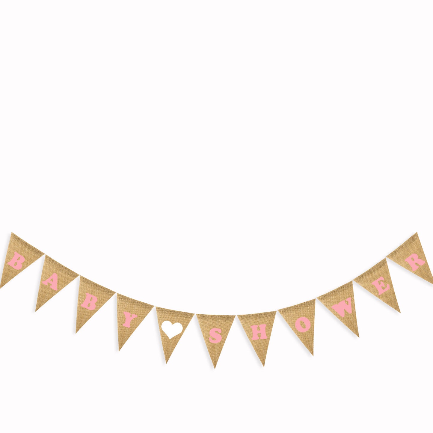 Baby shower Party decoration linen pennants
