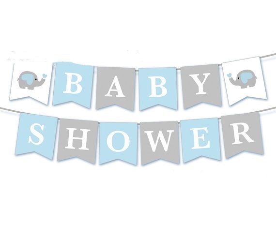 Baby Shower party pull flag
