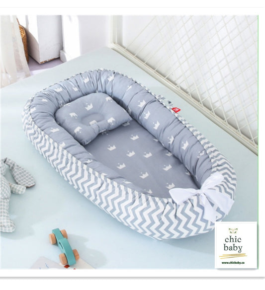 Baby Removable And Washable Bed Crib - Portable Crib - Travel Bed - Cotton Cradle