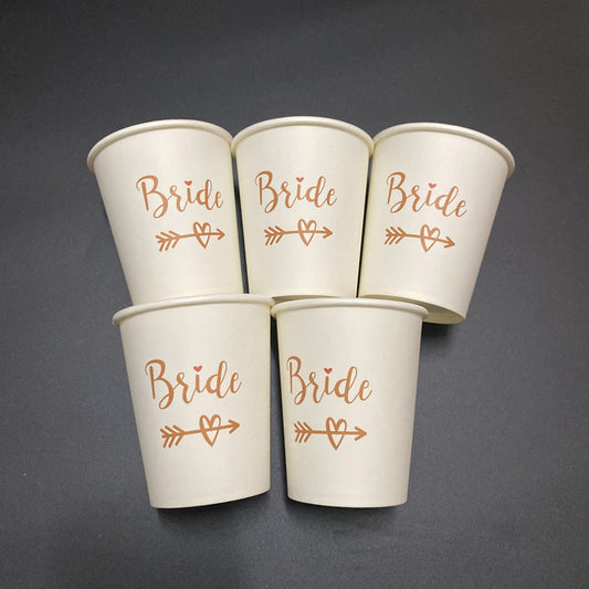 Wedding Party Bride Disposable Paper Cup