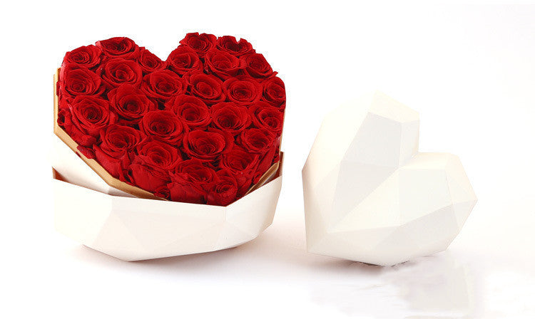 Gift Box With Flowers And Roses