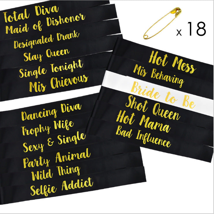 Set Bride To Be Bachelor Party Bride