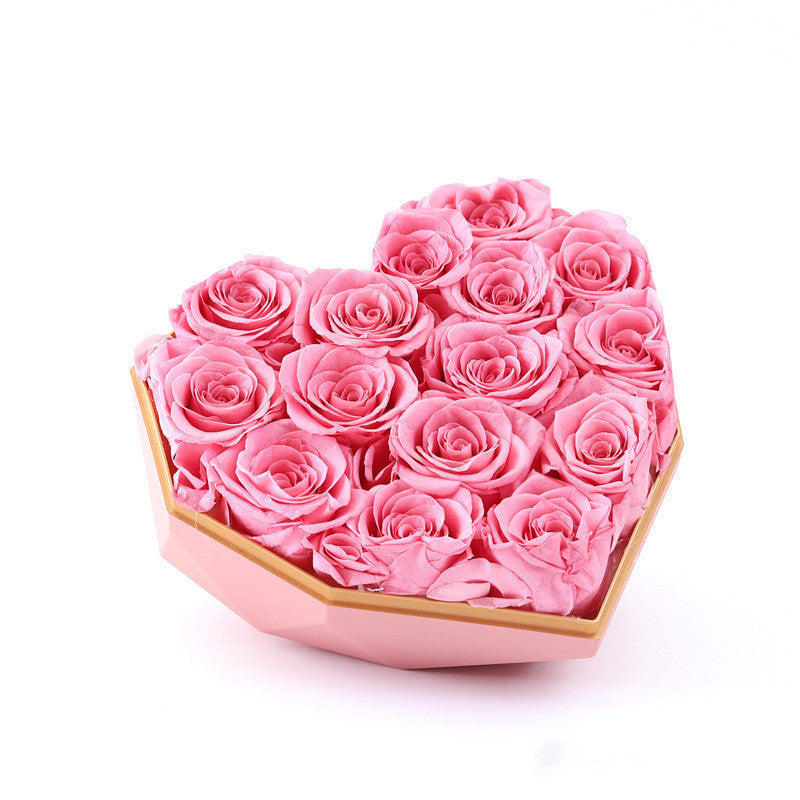 Gift Box With Flowers And Roses