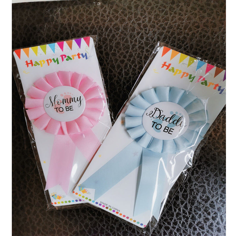 New baby welcome party shoulder strap badge