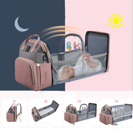 New Mummy Baby Crib Backpack Large Capacity