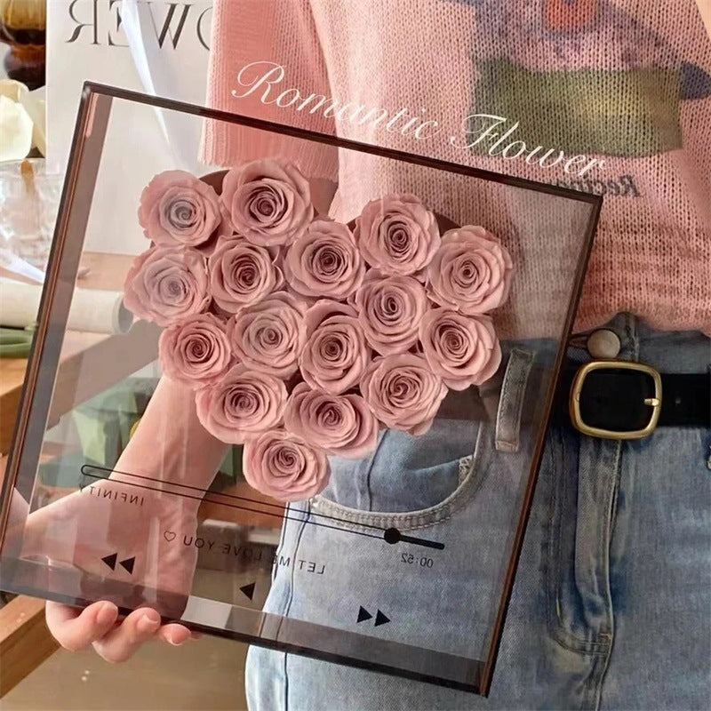 Transparent Acrylic Flower Box Eternal