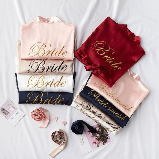 Bridal Bridesmaid Embroidered Sleepgown