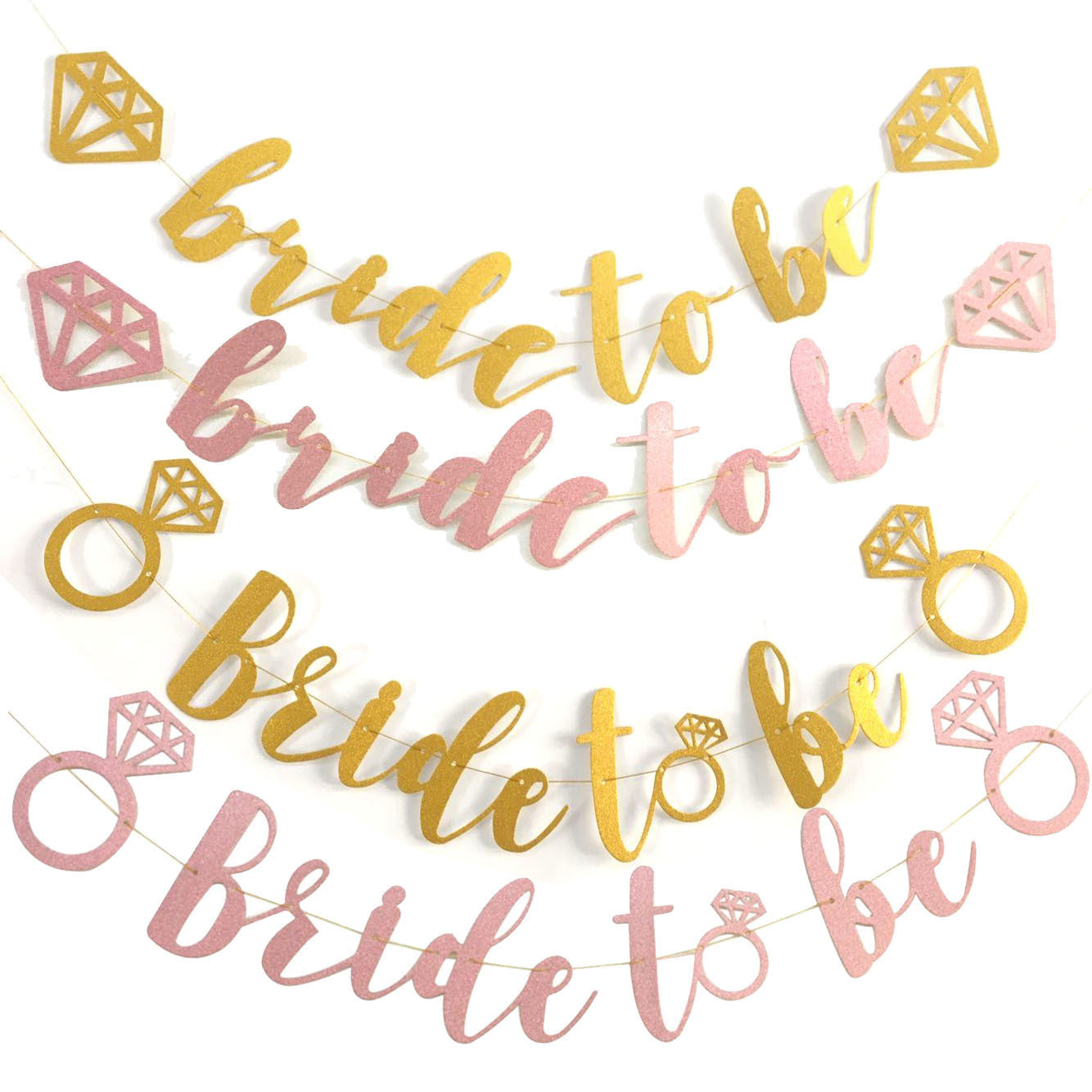 Creativity Bachelorette Party Decoration Pull Flag Paper